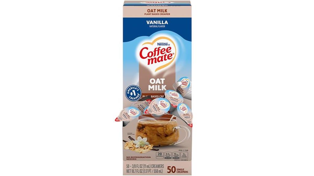 plant based coffee creamer singles