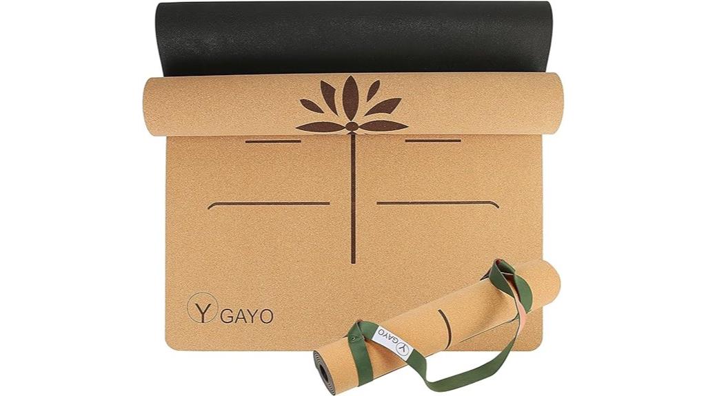 premium cork yoga mat