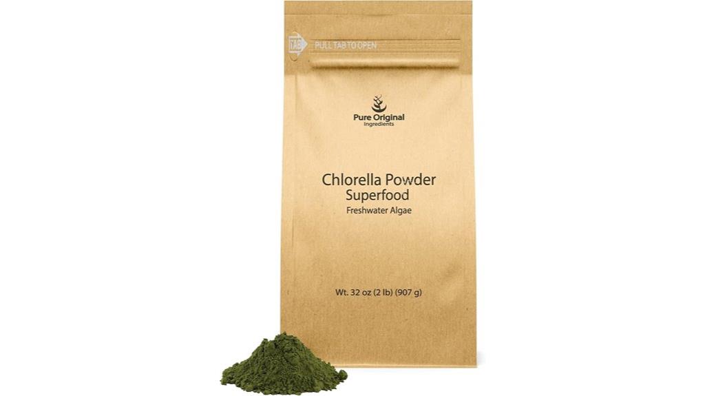 pure chlorella superfood powder