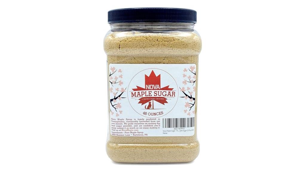 pure grade a maple sugar