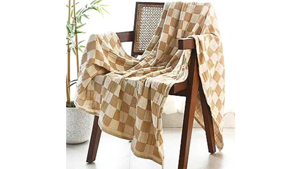 recycled cotton couch blanket