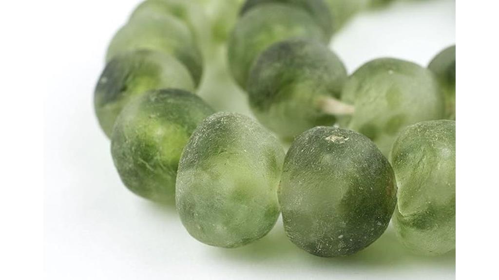 recycled glass bead decor
