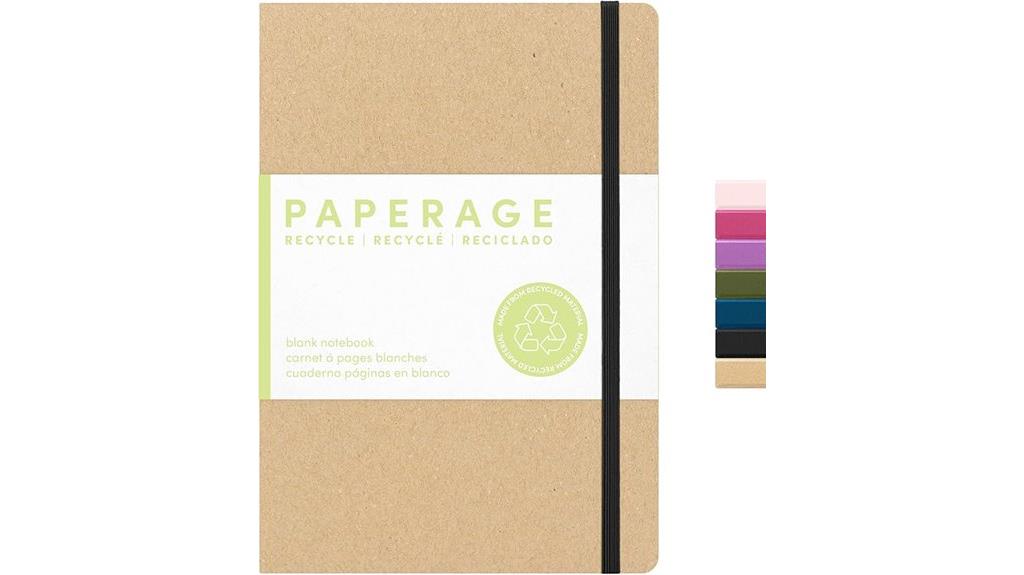 recycled kraft journal notebook