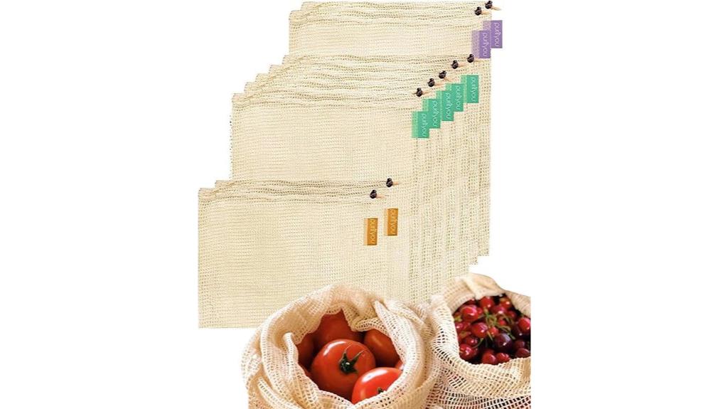 reusable organic cotton bags