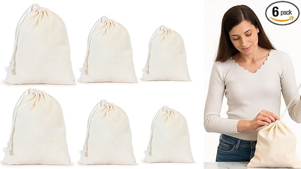 reusable organic cotton bags