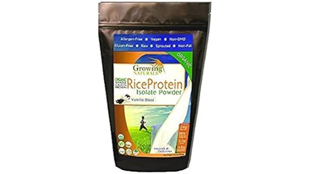 rice protein powder vanilla