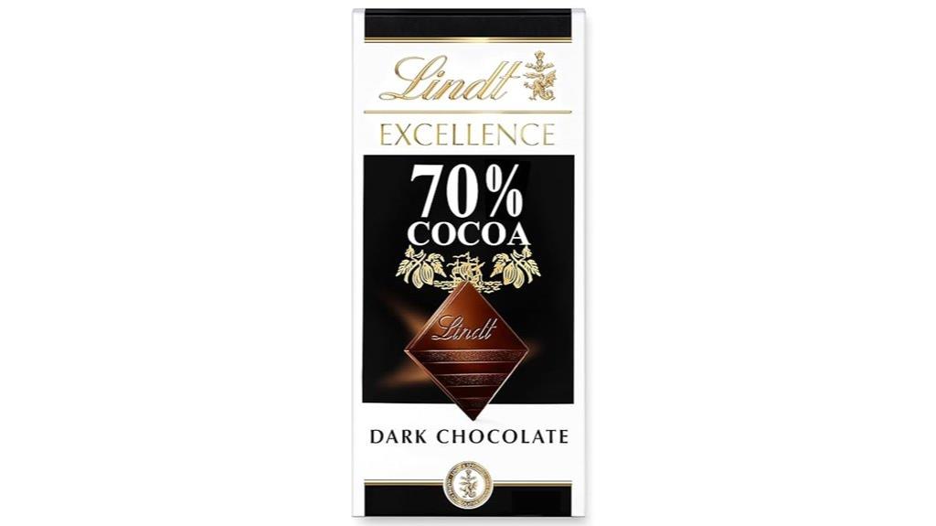rich 70 cocoa dark chocolate