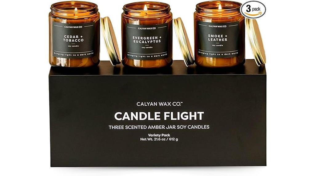 set of 3 scented candles