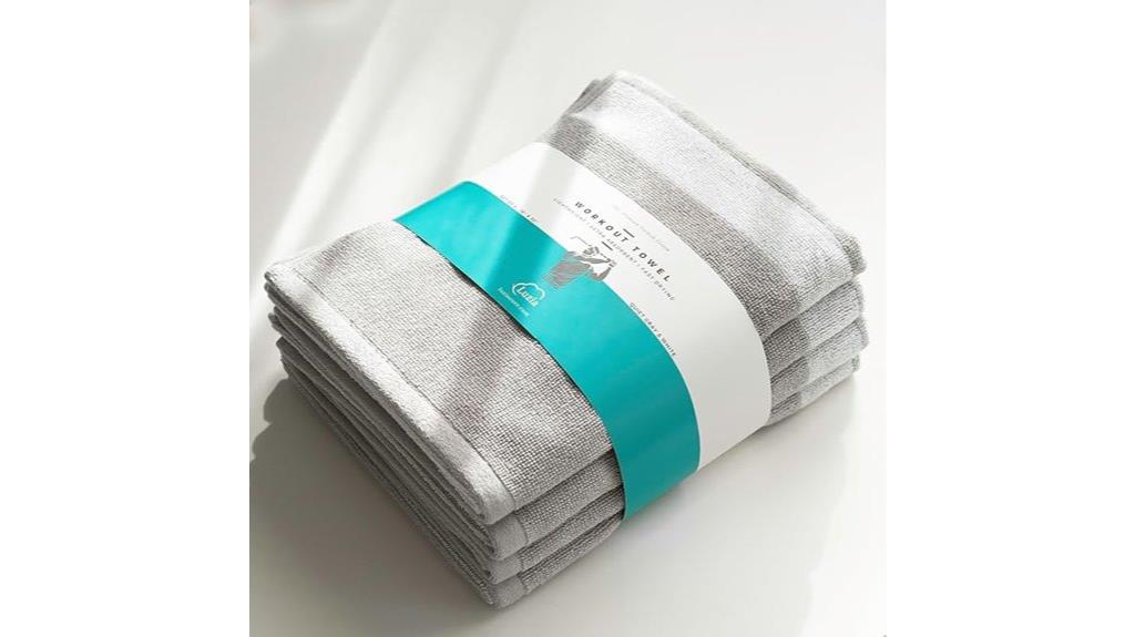 set of four striped towels