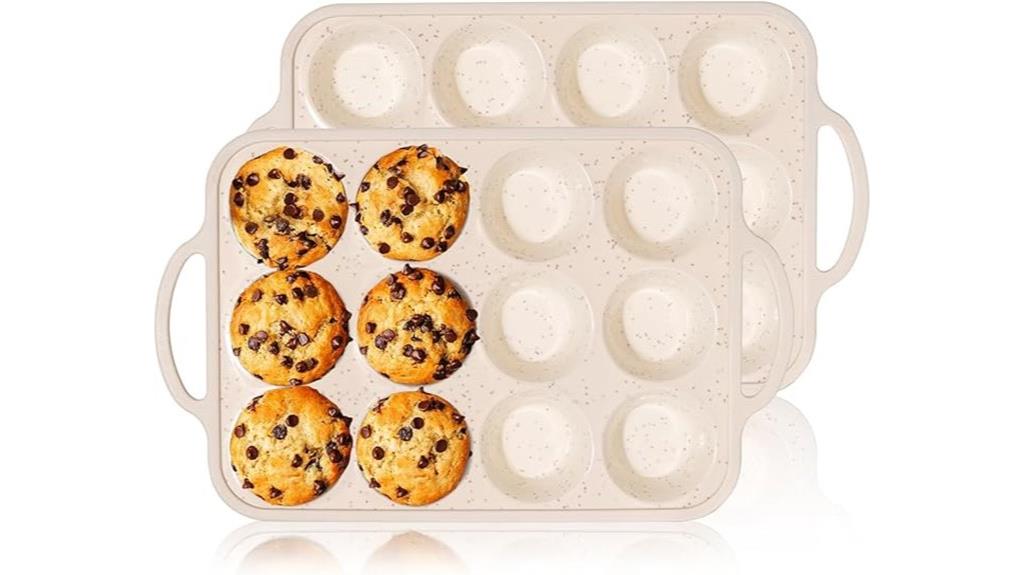 silicone 12 cup baking mold