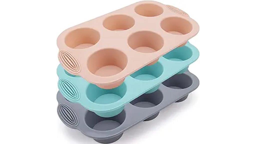 silicone muffin pan set