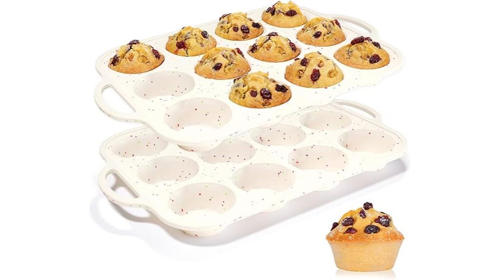 silicone muffin pans duo