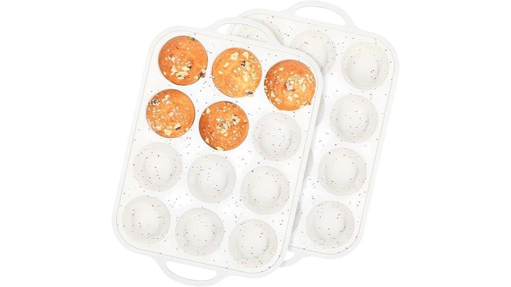 silicone muffin pans set