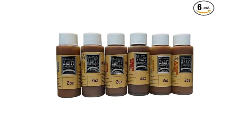 six flavor mini bbq sampler