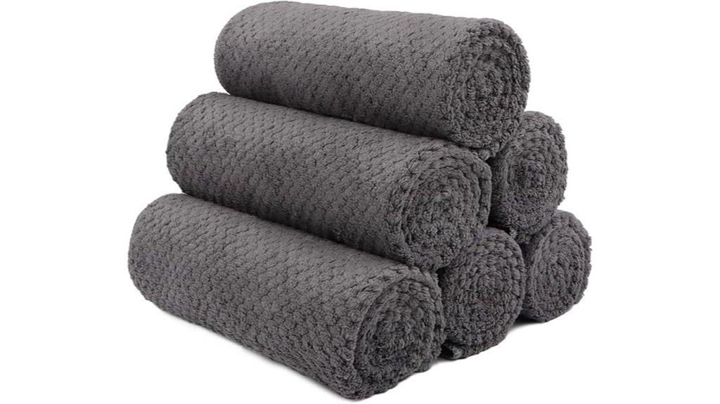 six pack microfiber towels