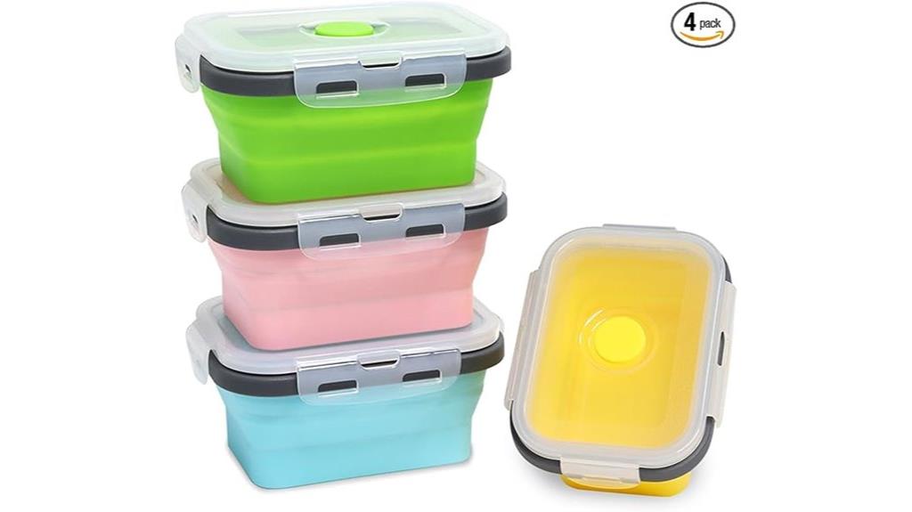 small silicone storage containers