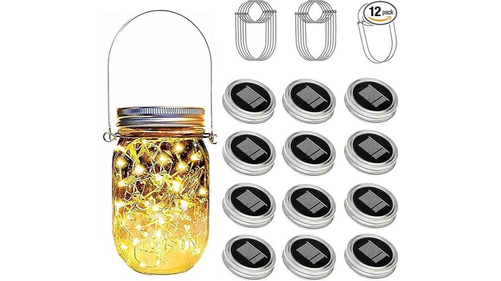 solar jar lid lights