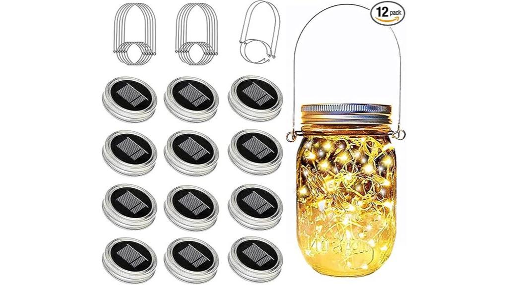 solar mason jar string lights