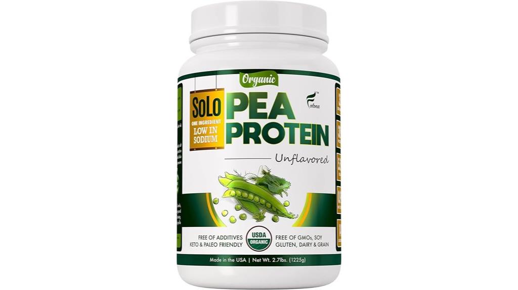 solo organic pea protein