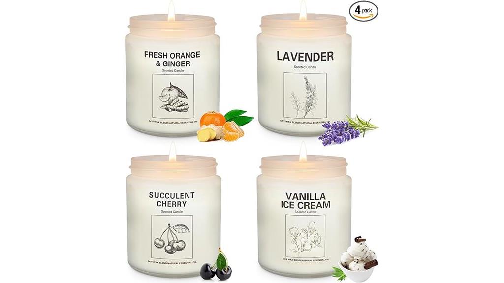 soy wax essential candles