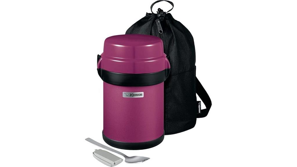 stainless plum lunch jar