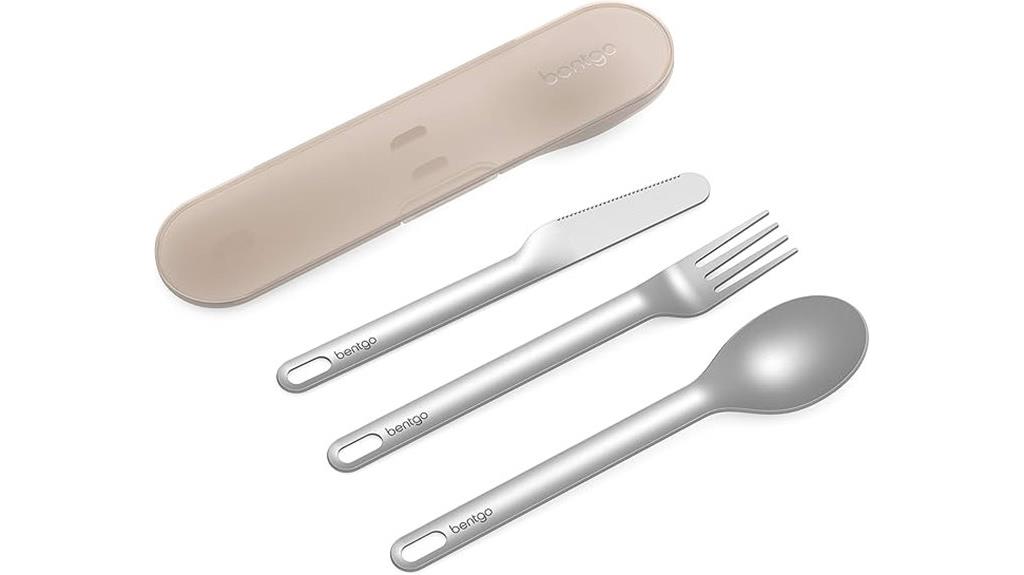 stainless travel utensil set