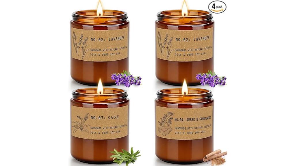 stress relief candle gift set