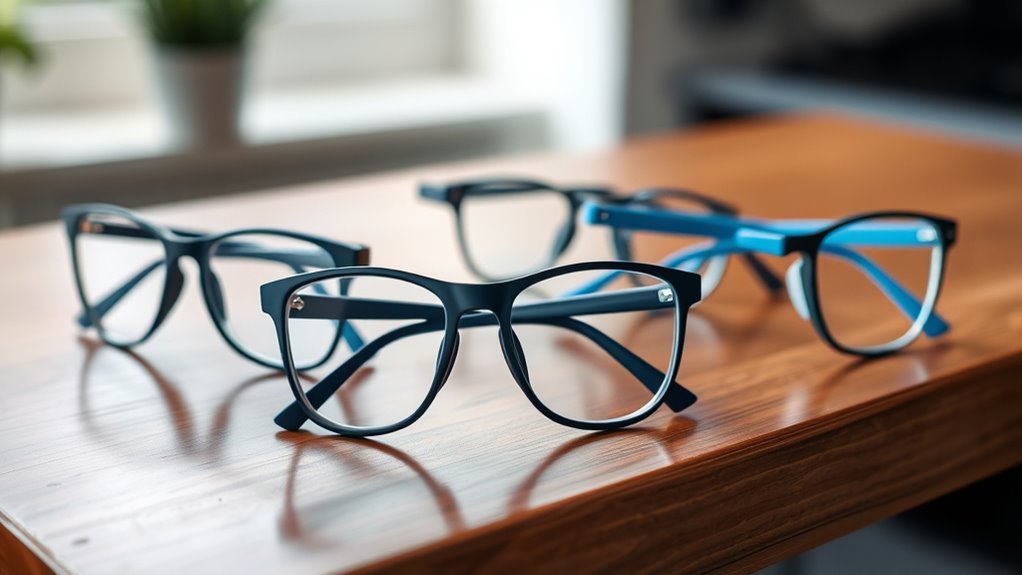 stylish blue light glasses