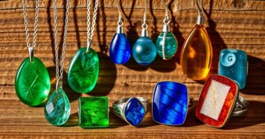 sustainable recycled glass jewelry