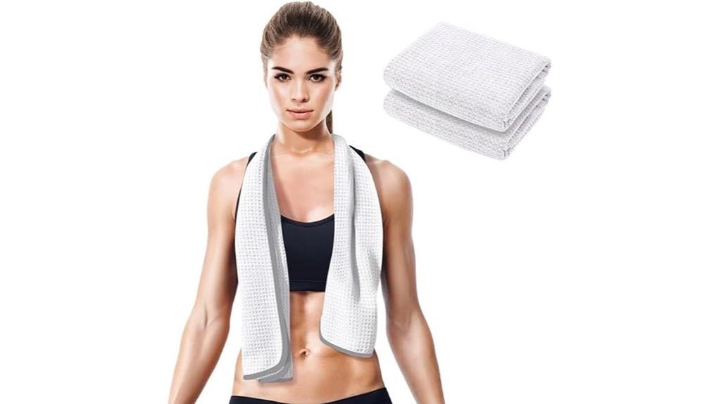 sweat absorbing gym towels