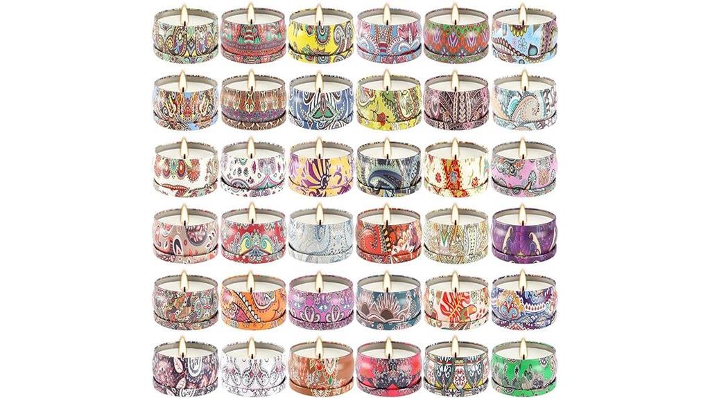 thirty six scented candles