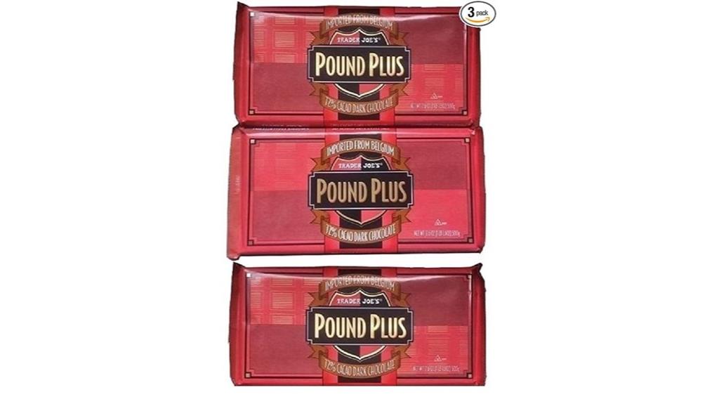 three pack dark chocolate