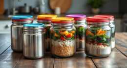 top stainless steel lunch jars