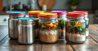 top stainless steel lunch jars