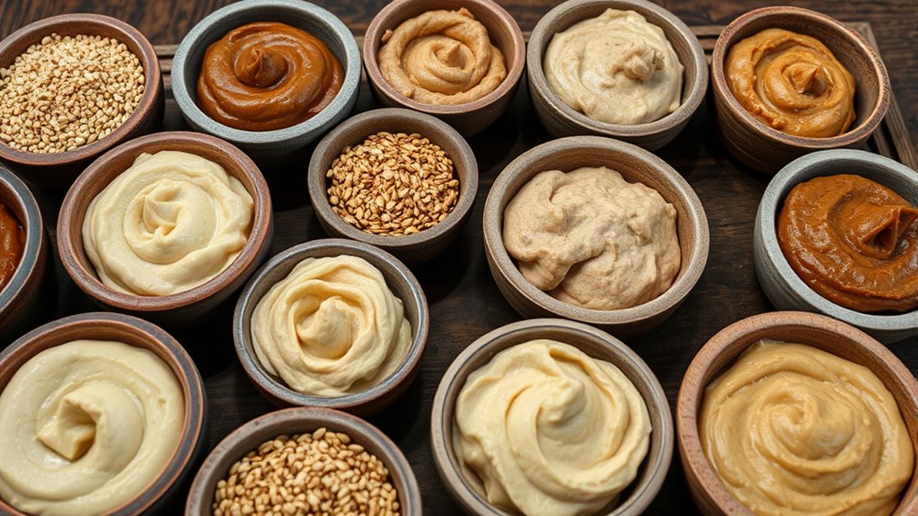 top stone ground tahini pastes