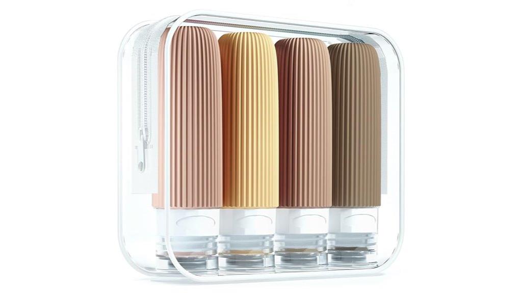 travel toiletry bottle set