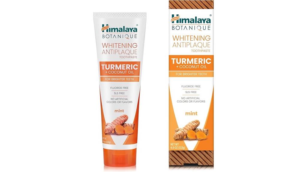 turmeric coconut whitening toothpaste