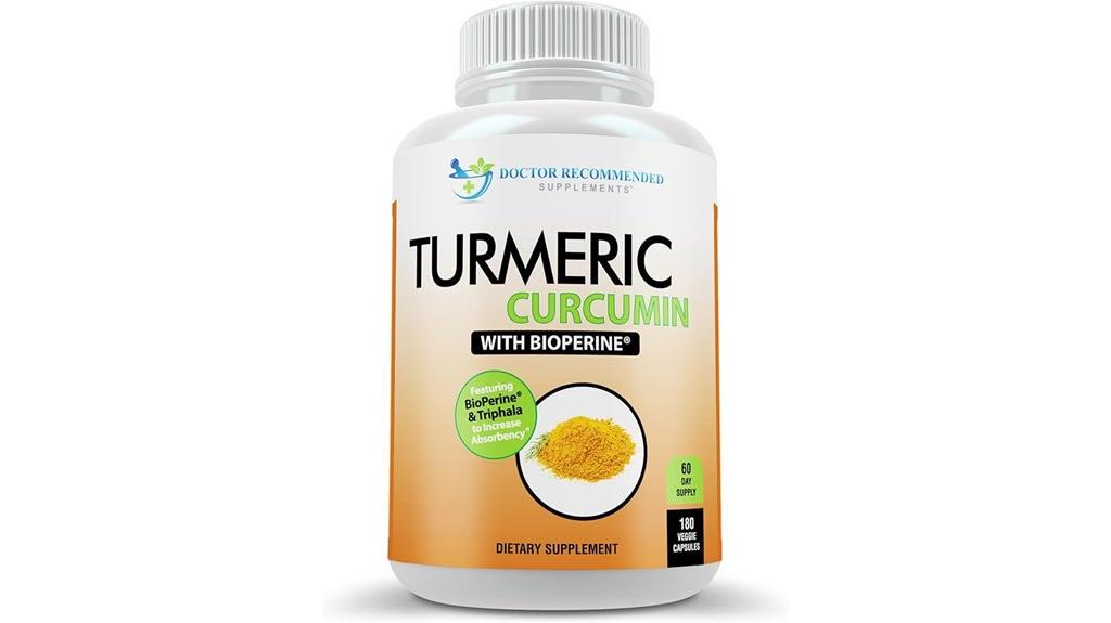turmeric curcumin 180 capsules