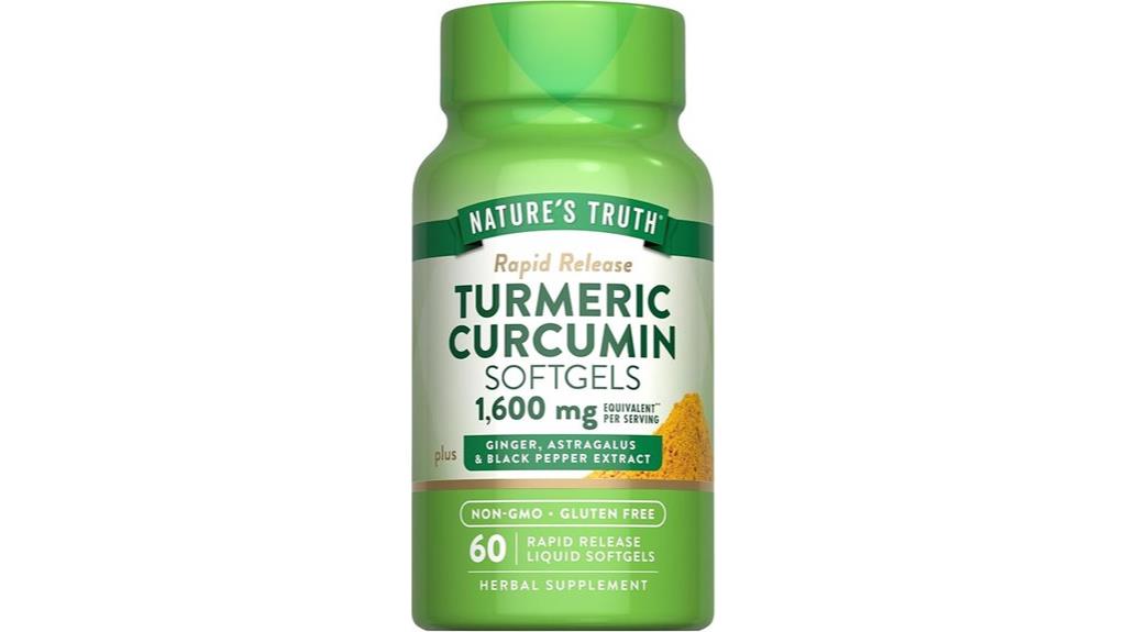 turmeric curcumin supplement 60