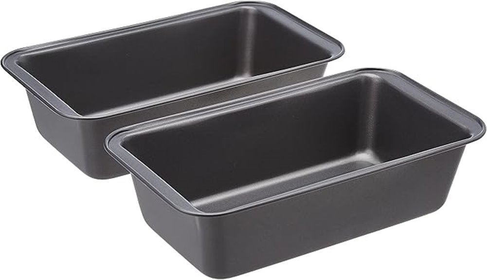 two gray baking pans