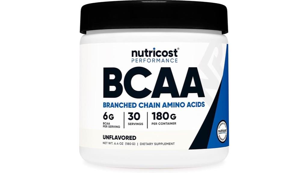 unflavored bcaa powder
