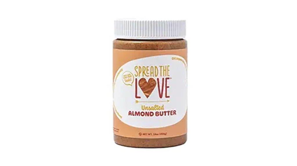 unsalted almond butter container