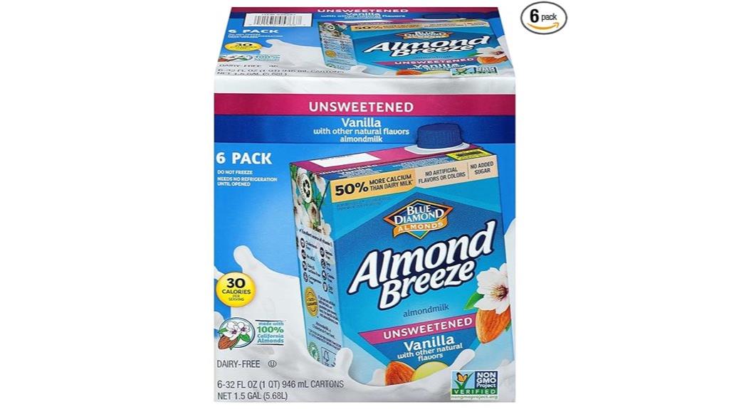 unsweetened vanilla almondmilk pack