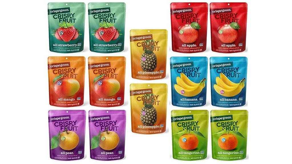 variety pack of crispy fruits