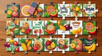 vegan art puzzle collection