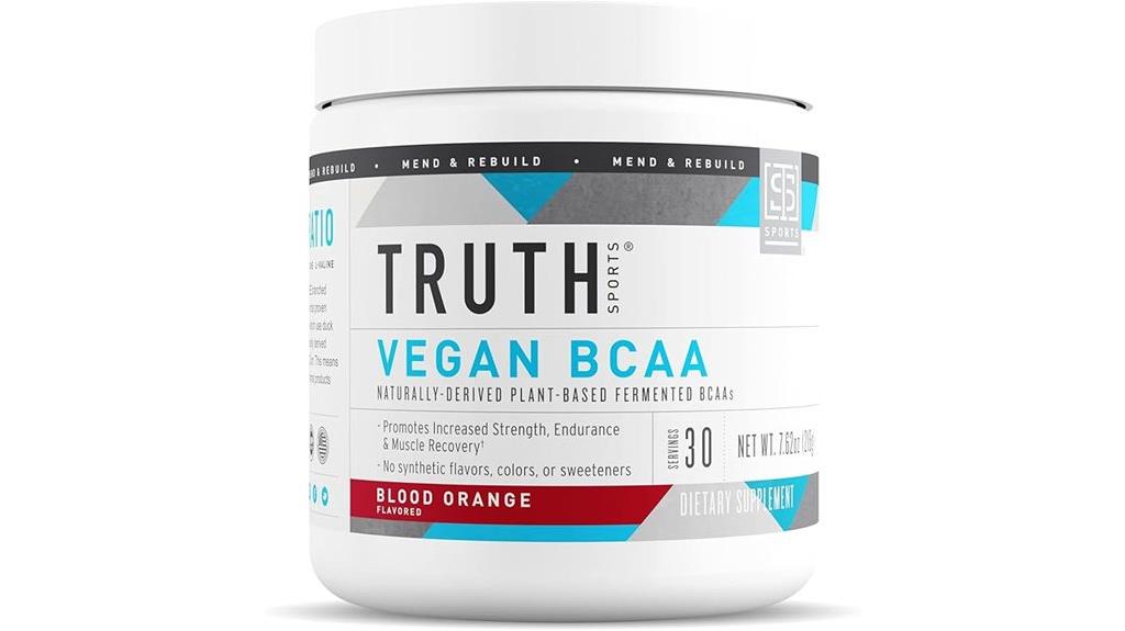 vegan bcaa powder blood orange