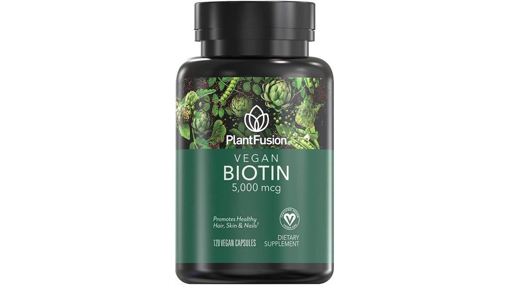 vegan biotin hair support