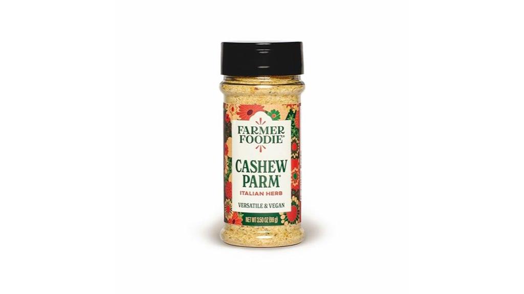 vegan cashew parmesan jar