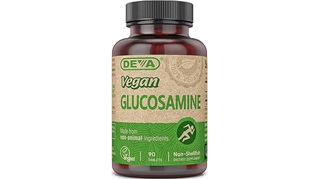 vegan glucosamine supplement bottle