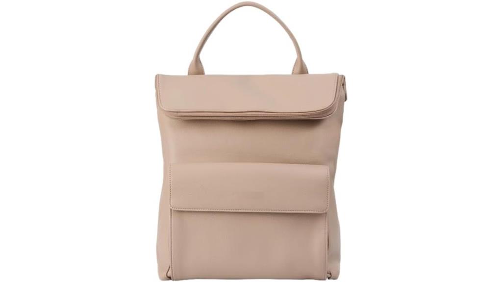 vegan leather business backpack